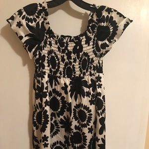 CYNTHIA STEFFE RUCHED BABYDOLL DRESS